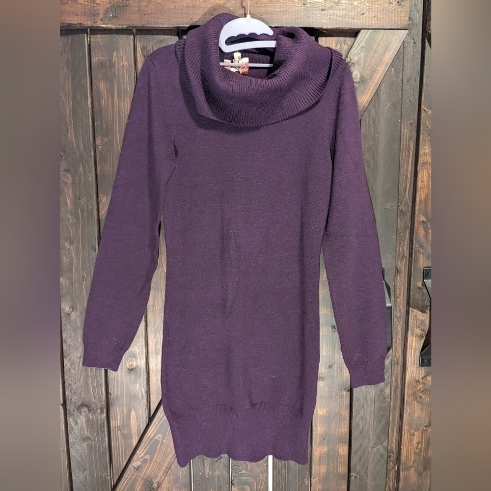 Derek Heart, purple sweater dress size L